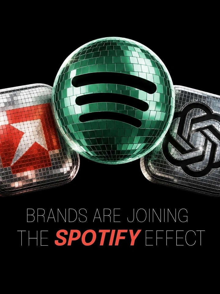 Streaming, OTT & TV Channels creative ad: Spotify logo becomes disco-ball metaphor