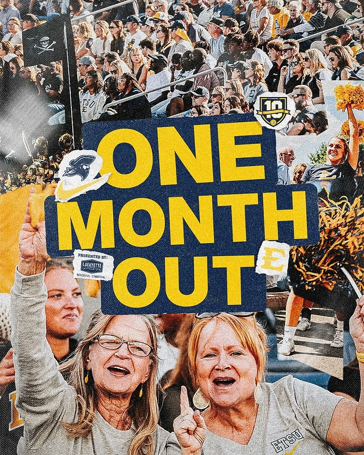 Universities & Colleges creative ad: Bold countdown built from crowd collage
