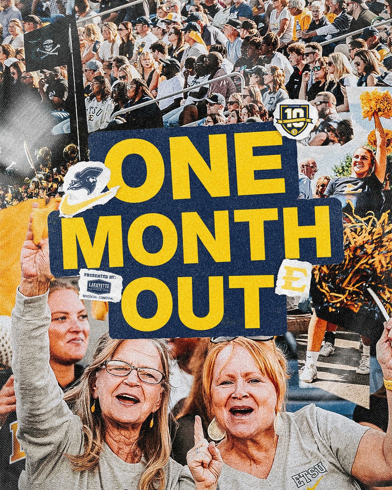 Instagram post: Bold countdown built from crowd collage