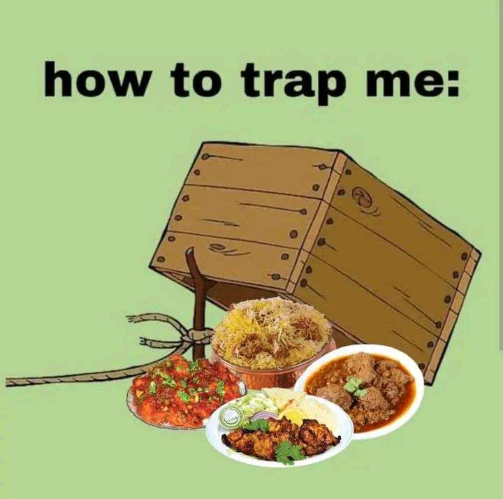 Instagram post: Food trap visual pun