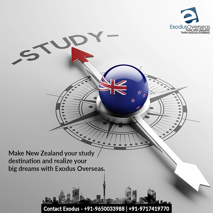 Study Abroad Consultants creative ad: Compass metaphor directs students toward New Zealand