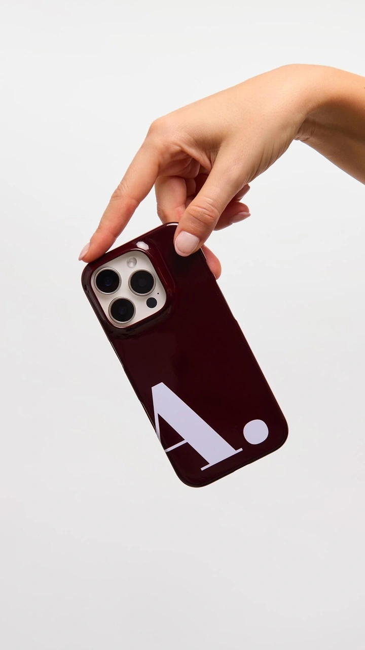 Phone Cases & Mobile Accessories creative ad: Case design creates oversized letterform