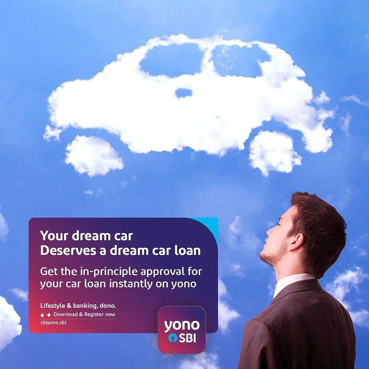 Personal & Business Loans creative ad: Cloud formation becomes dream car