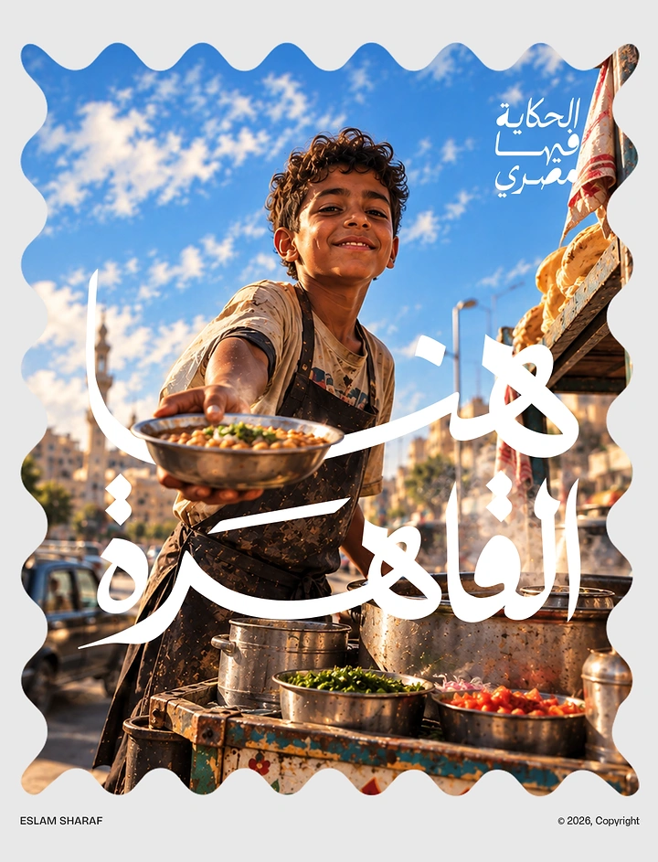 Arabic & Middle Eastern Restaurants creative ad: Food framed through adventurous youthful storytelling