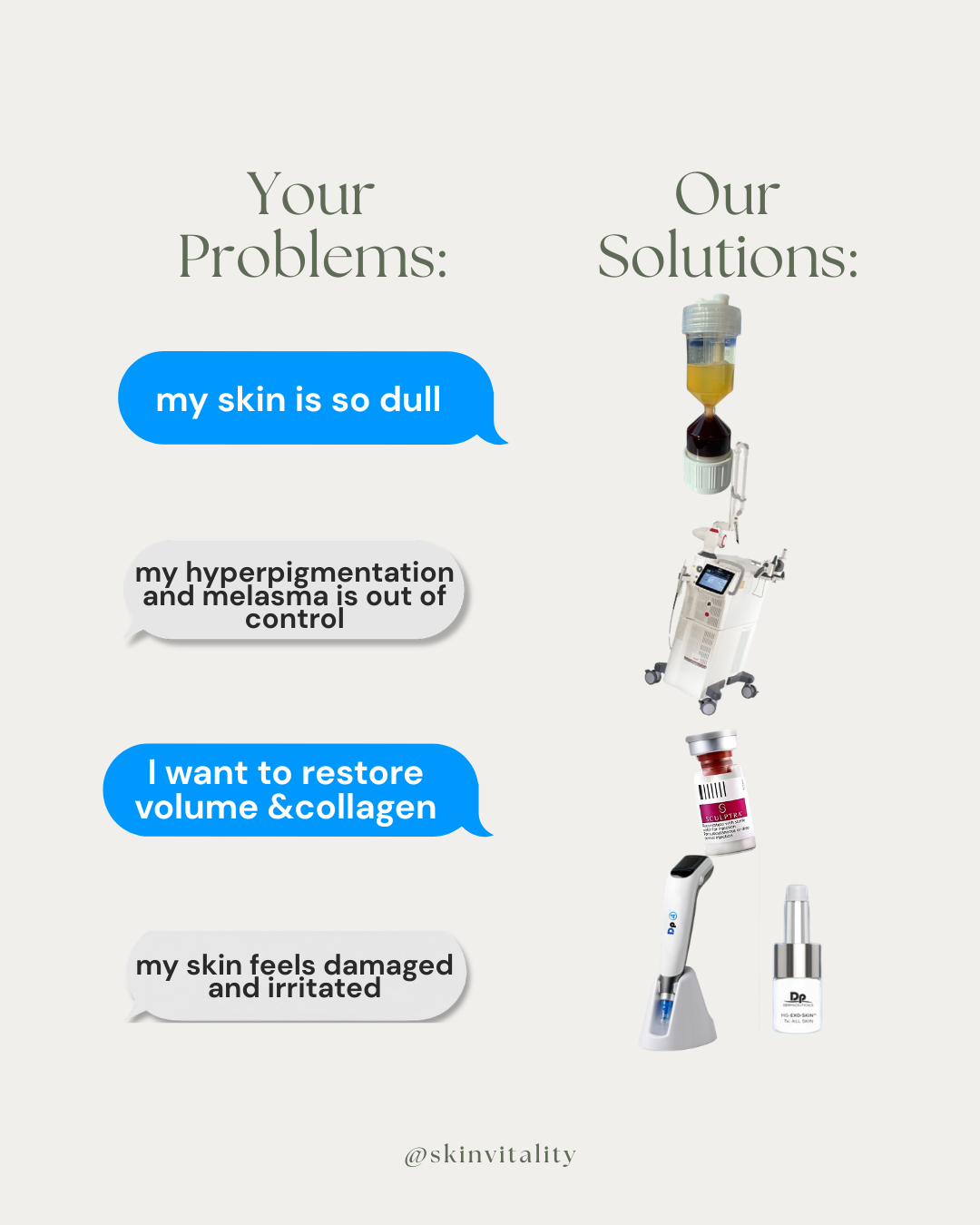 Instagram post: Chat bubbles problems vs device solutions