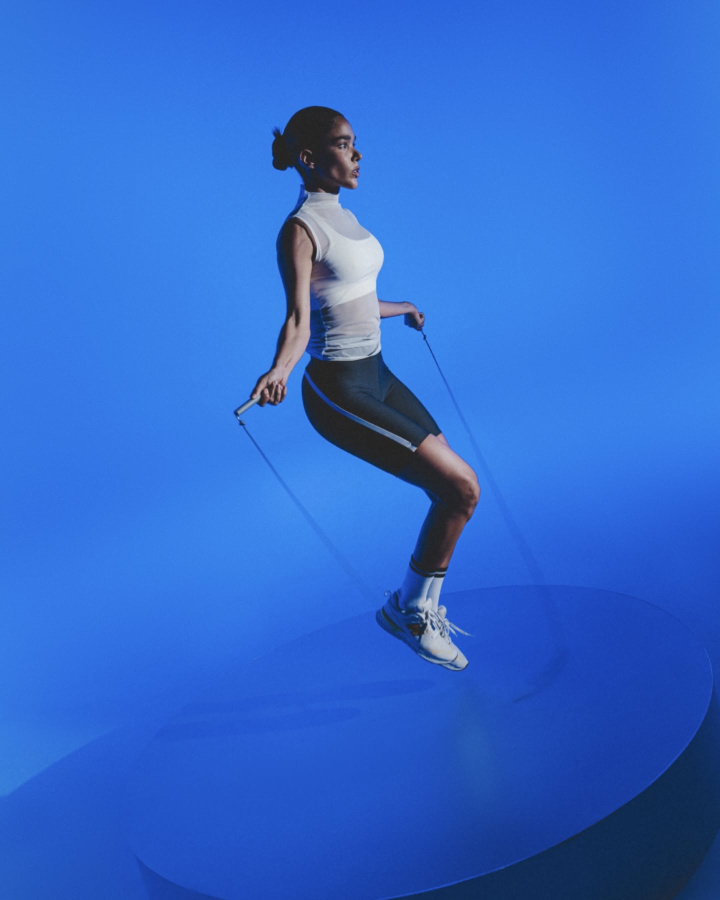 Instagram post: Surreal blue room turns equipment into installation, slide 5