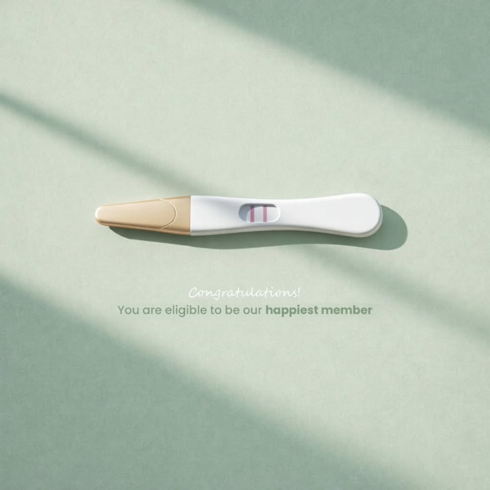Instagram post: Positive test as membership card