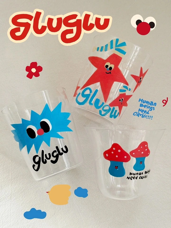 Tumblers, Flasks & Drinkware creative ad: Whimsical illustrated drinkware universe
