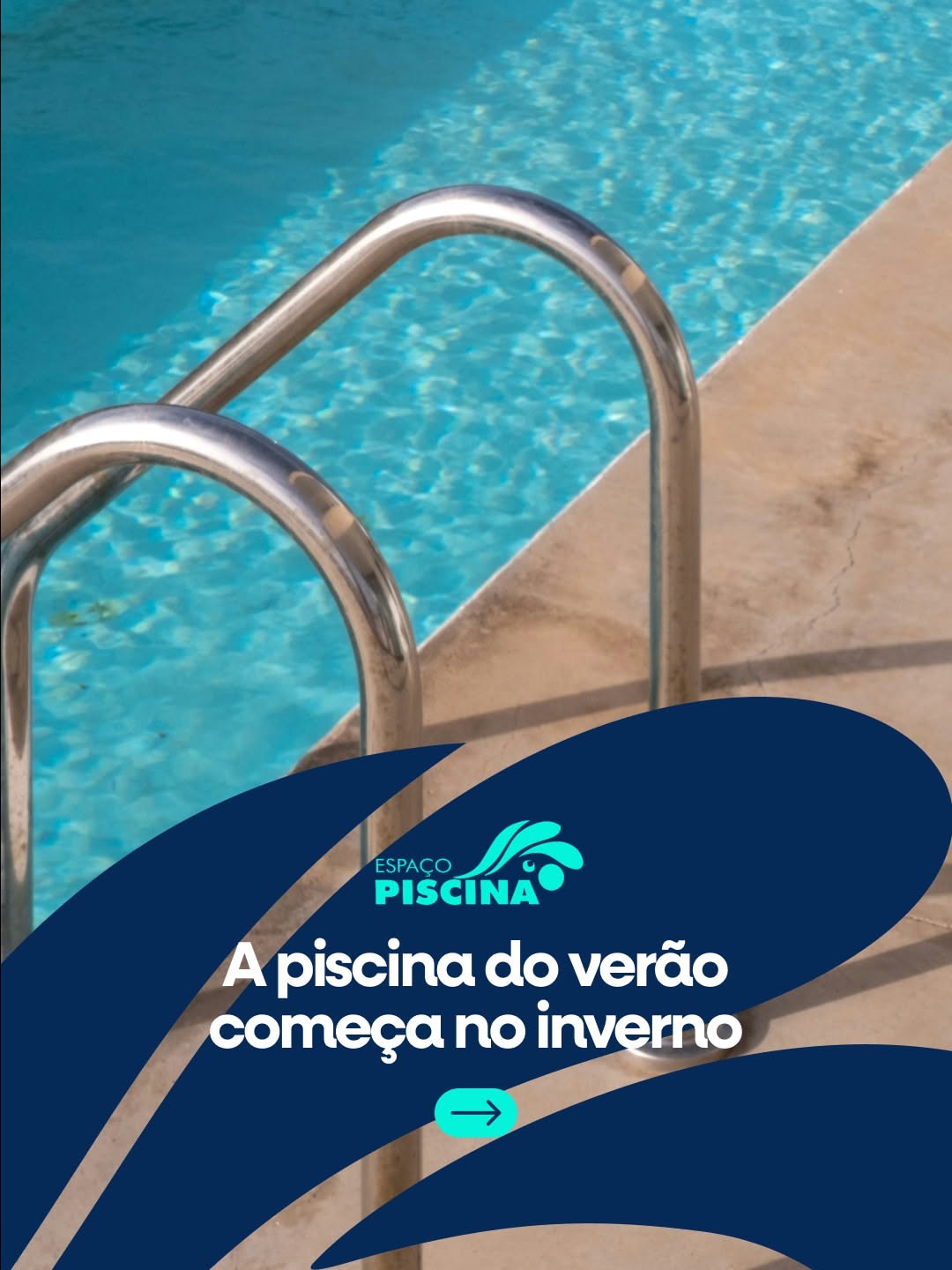 Instagram post: Seasonal pool-care winter insight, slide 1