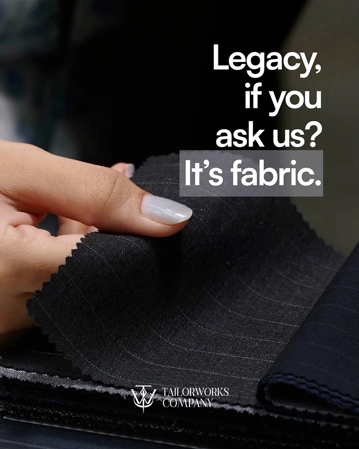 Tailors & Alterations creative ad: Witty 'Legacy? It's fabric' copy
