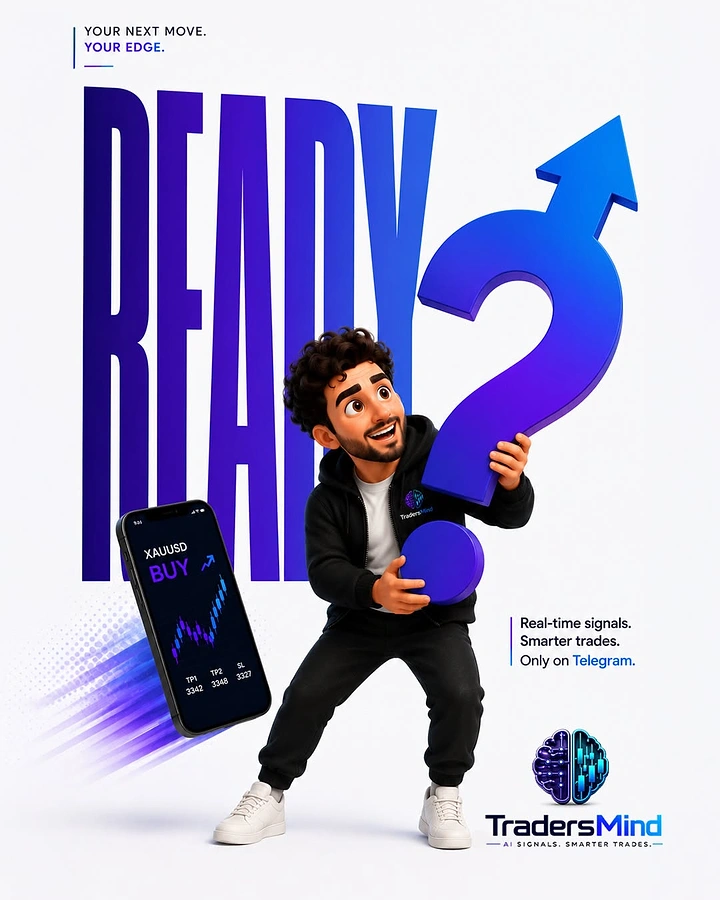 Stock Brokers & Investing creative ad: Character holding rising-arrow question mark
