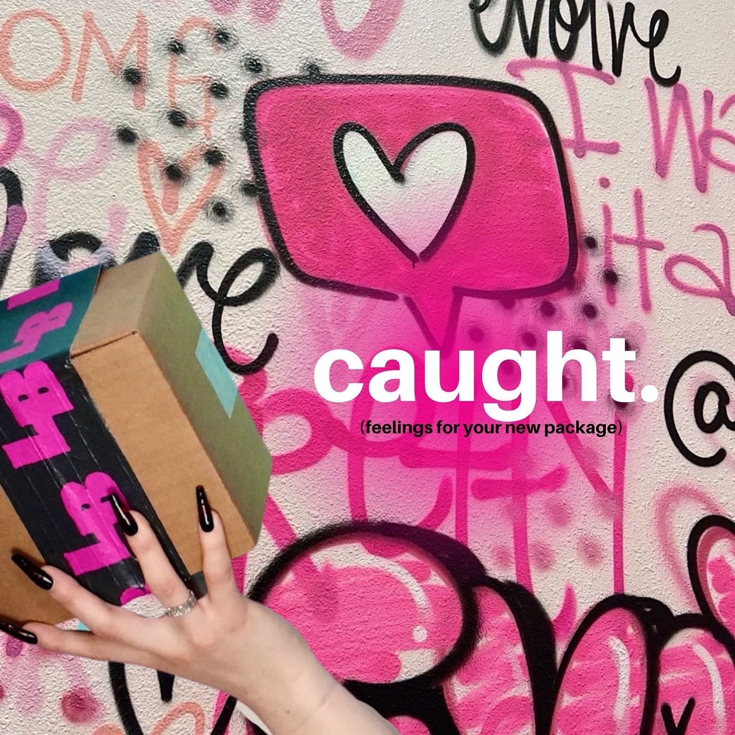 Instagram post: Graffiti-led caught-flow visual pun