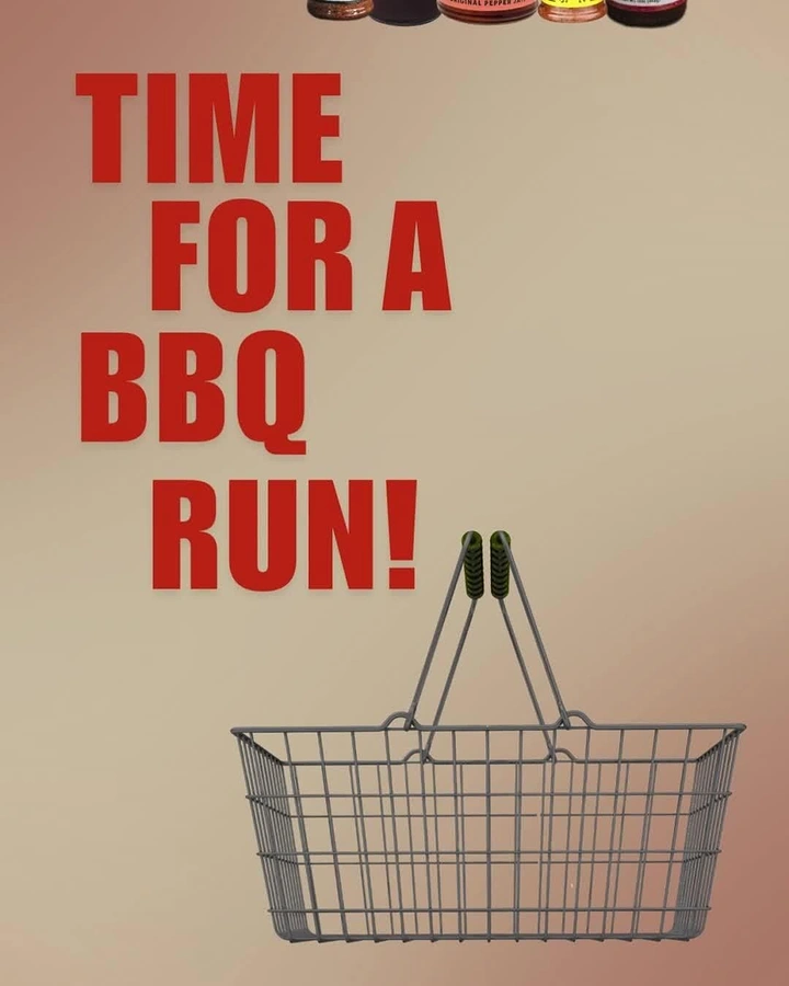 BBQ & Grill Restaurants creative ad: Tongs and basket create clever metaphor