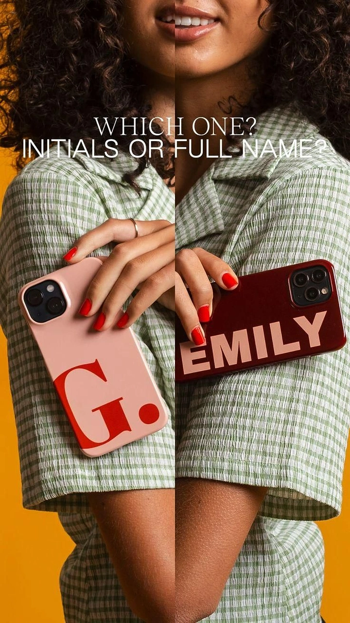 Phone Cases & Mobile Accessories creative ad: Personalization choice drives fashion campaign