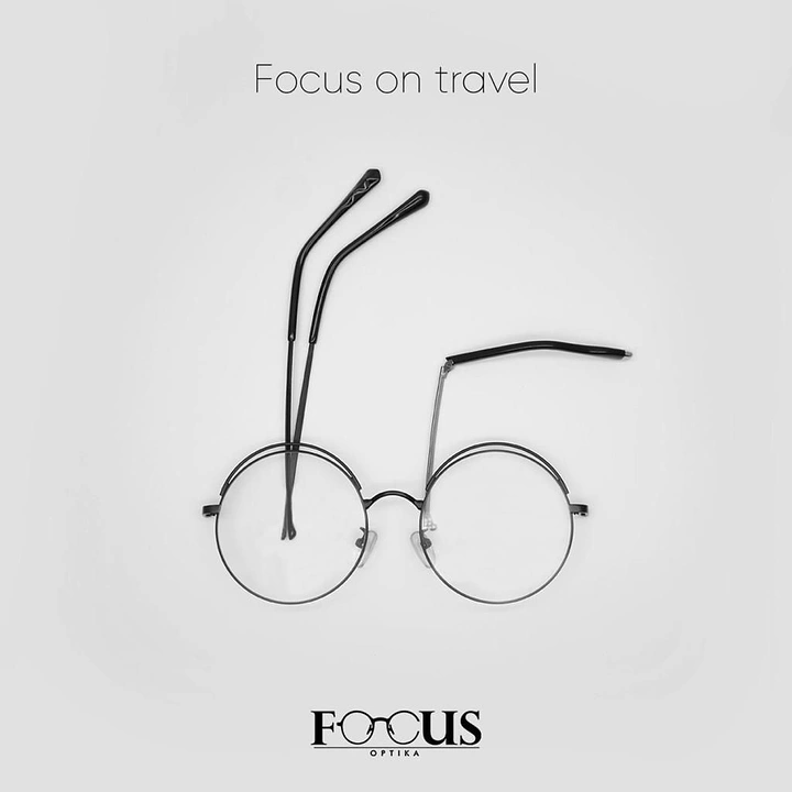 Opticians & Eye Care creative ad: Glasses reshaped for 'focus on travel'
