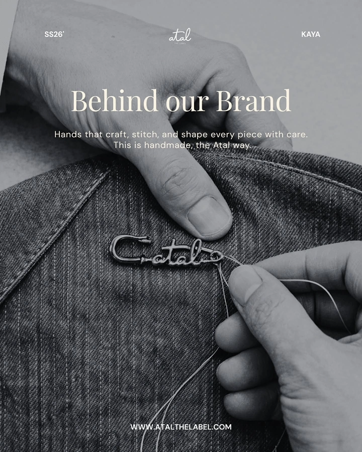 Tailors & Alterations creative ad: Brand logo hand-stitched in thread