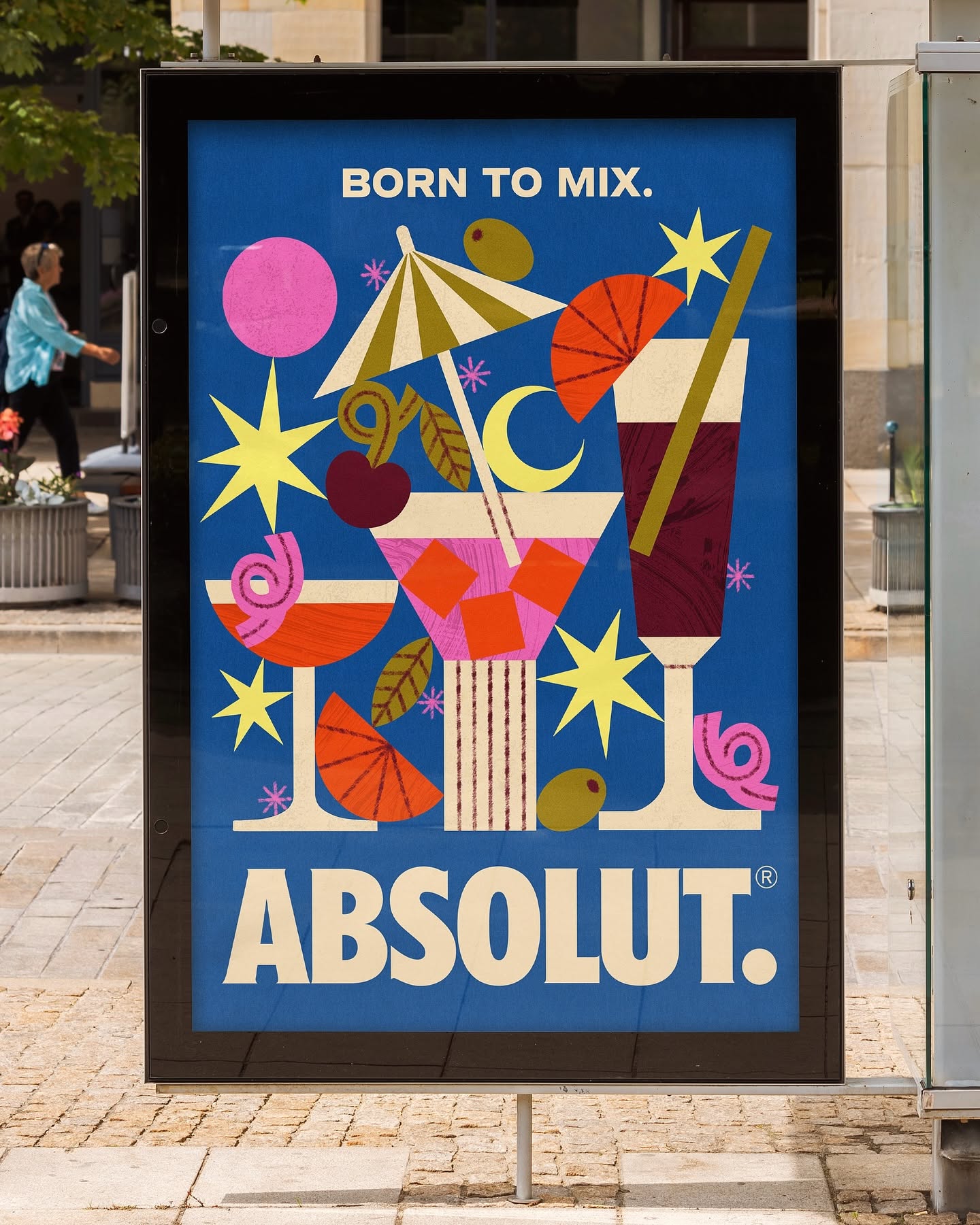 Instagram post: Abstract geometry visualizes mixing