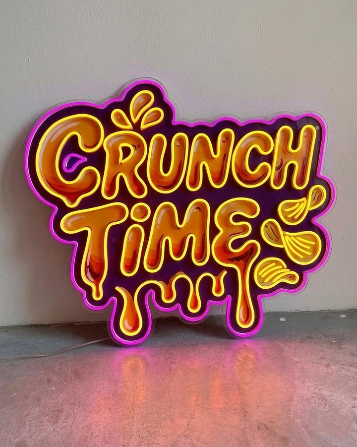 Signage & Sign Makers creative ad: Food pun drives custom neon lettering