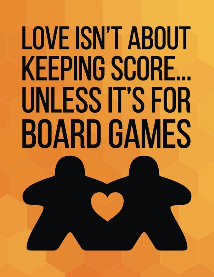 Board Games & Game Cafes creative ad: Meeple silhouettes deliver witty board-game pun