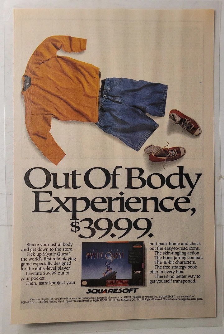 Gaming & Esports creative ad: Empty clothes: out-of-body experience pun