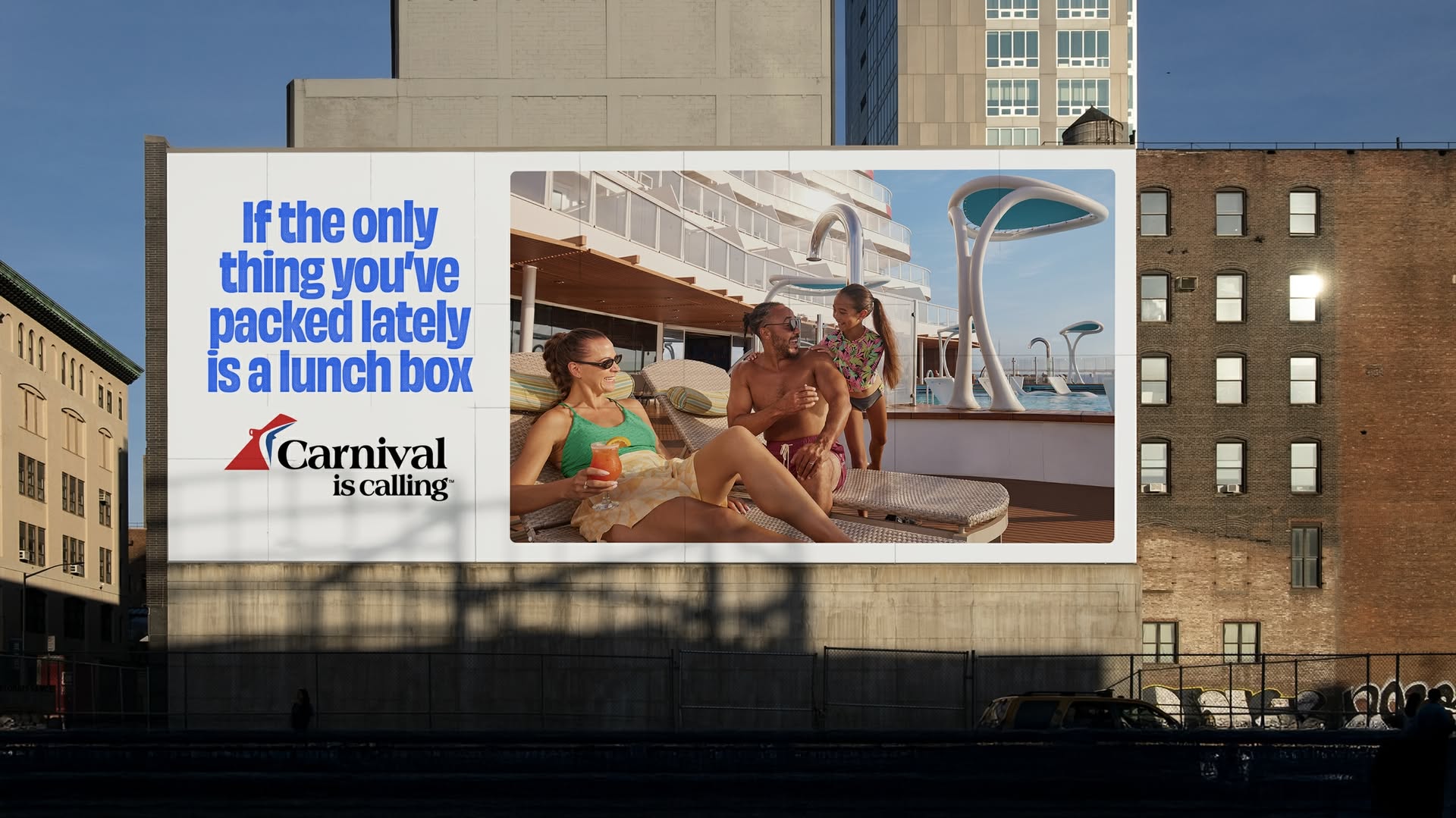 Banner: Lunchbox copy makes escape message memorable