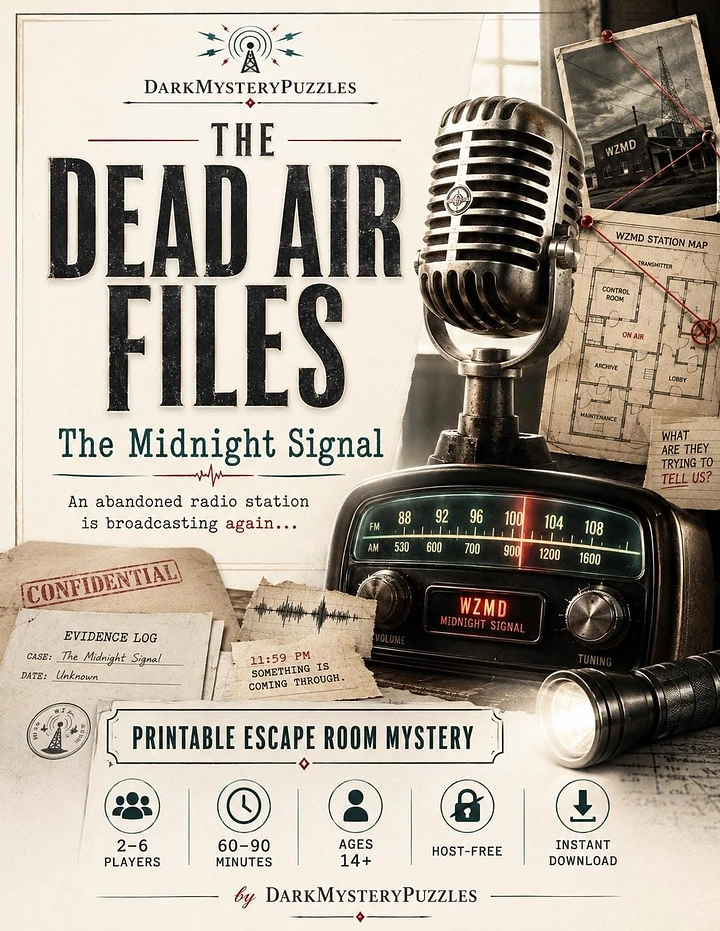 Escape Rooms creative ad: Dead-air radio mystery has strong theme