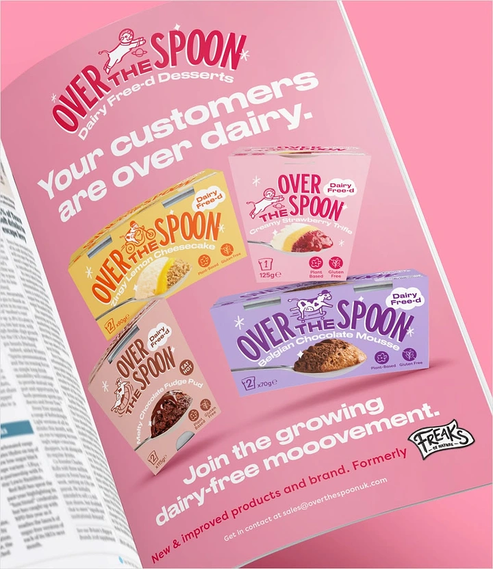 Dairy Brands creative ad: 'Over dairy' pun print ad
