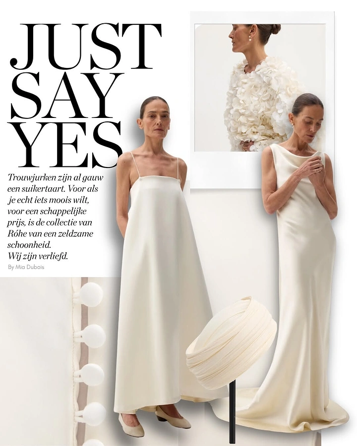 Bridal Wear & Wedding Dresses creative ad: Polished editorial bridal campaign