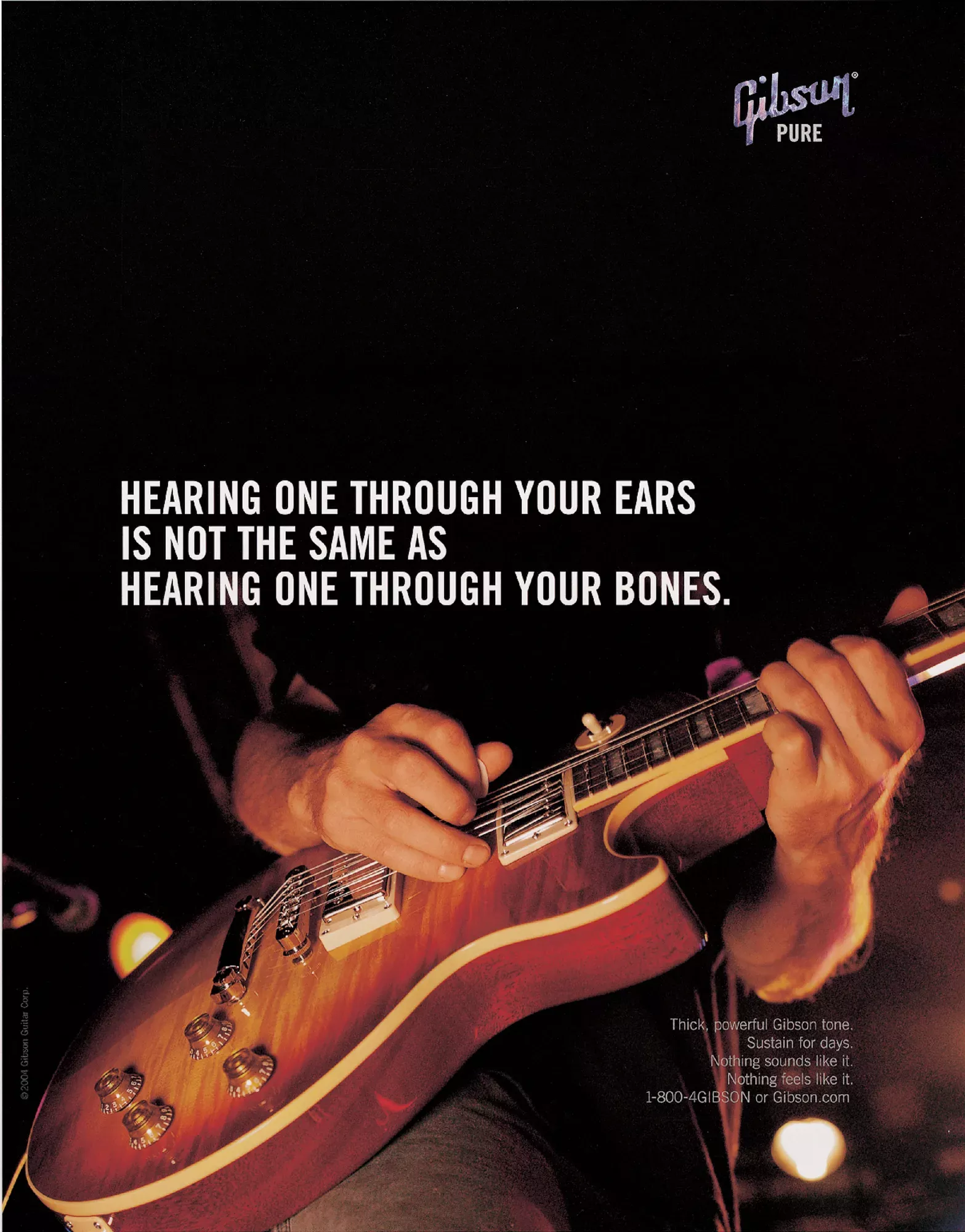Poster: Close-up electric guitar performance in dramatic stage lighting