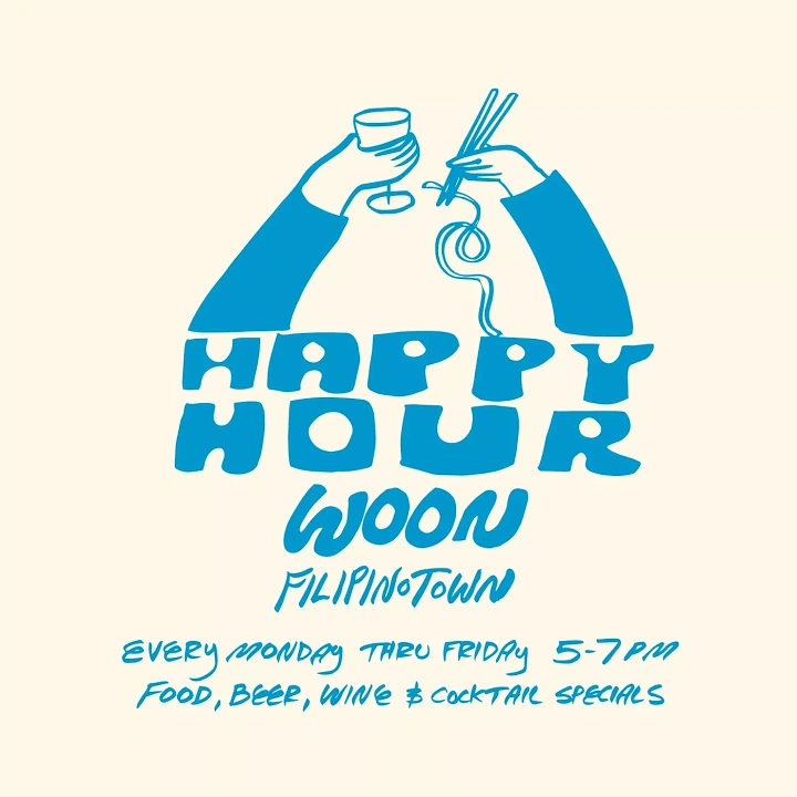 Bars & Pubs creative ad: Whimsical moon-themed happy-hour illustration
