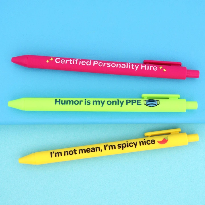 Pens & Writing Instruments creative ad: Highlighters given witty personalities