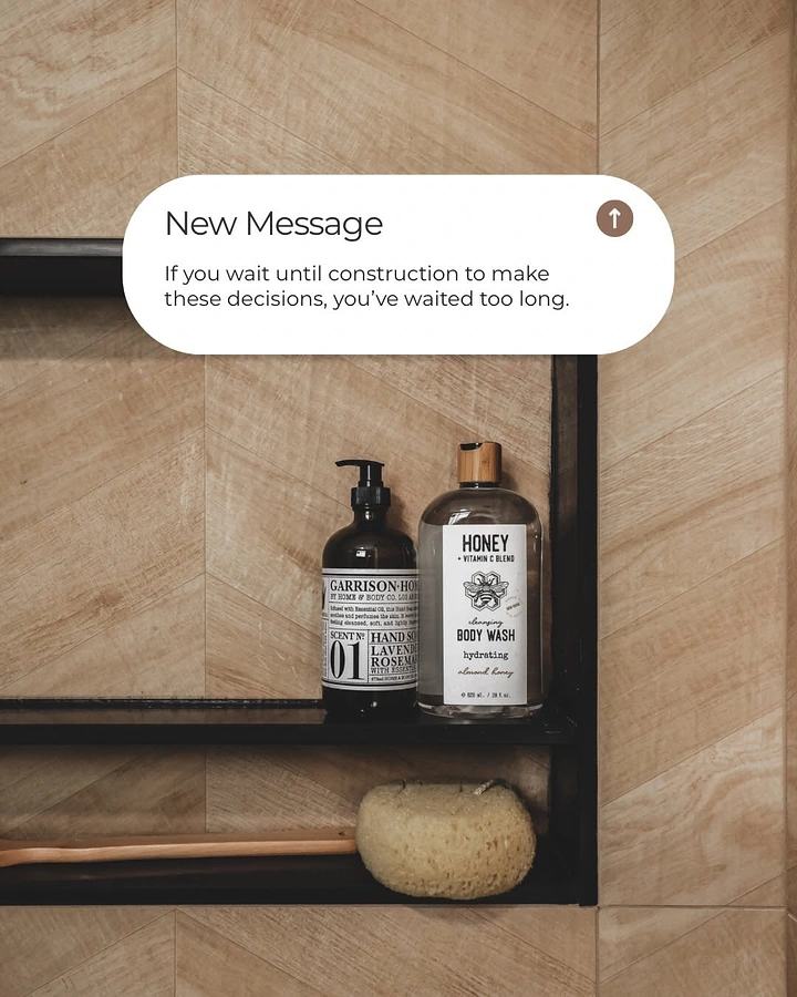 Home Renovation & Remodeling creative ad: Message bubble dramatizes delaying renovation