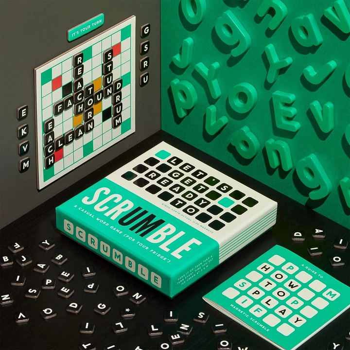 Board Games & Game Cafes creative ad: Dimensional letters create energetic game world