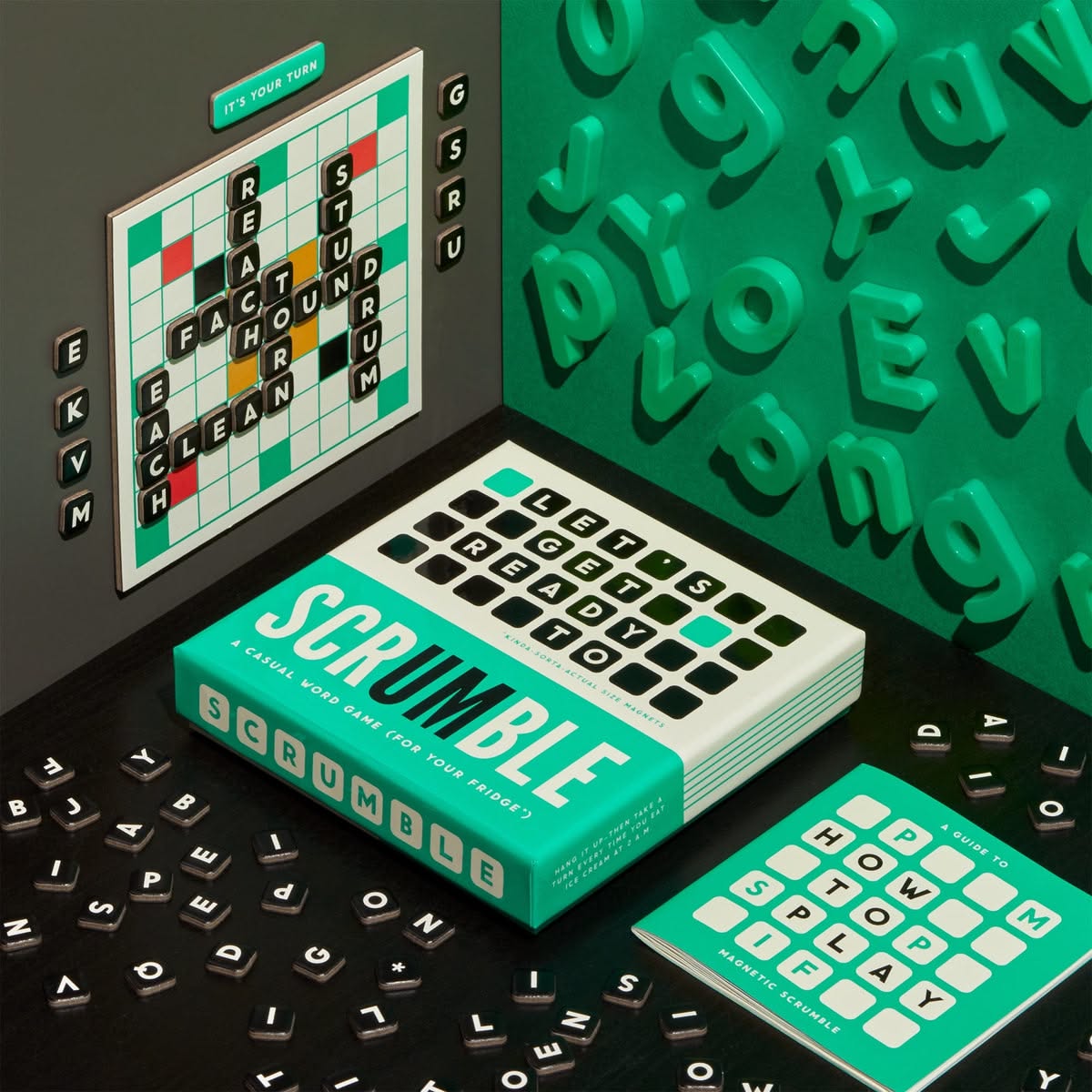 Instagram post: Dimensional letters create energetic game world