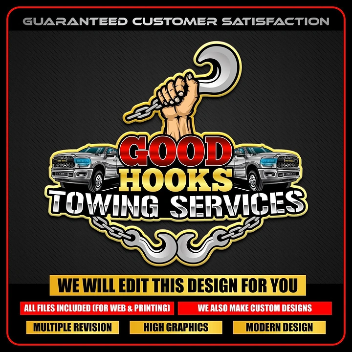 Towing & Roadside Assistance creative ad: Good Hooks wrench-and-tow pun