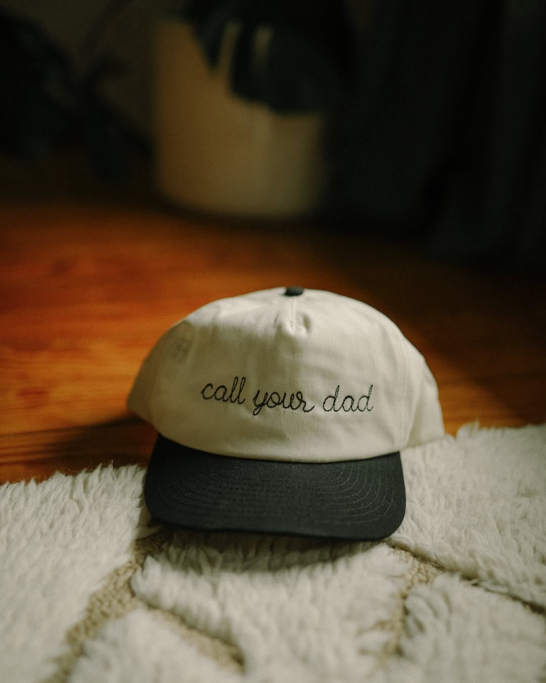 Father's Day Carousel: Two-tone cap embroidered with a script message, slide 3