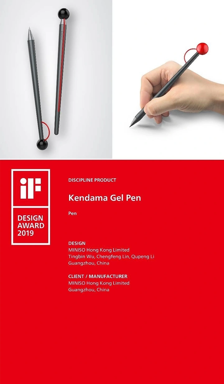 Pens & Writing Instruments creative ad: Gel pen presented as kendama object