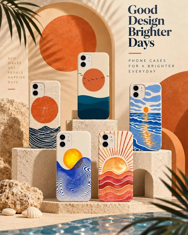 Phone Cases & Mobile Accessories creative ad: Outstanding craft in aesthetic product presentation.