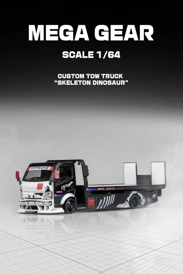 Story: Dinosaur-themed custom tow truck poster