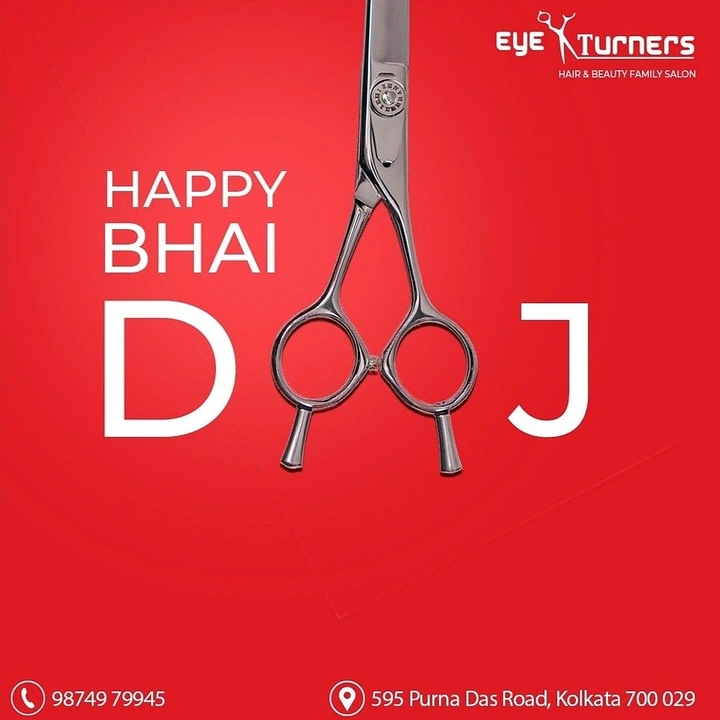 Bhai Dooj creative ad: Salon scissors form the OO of Dooj