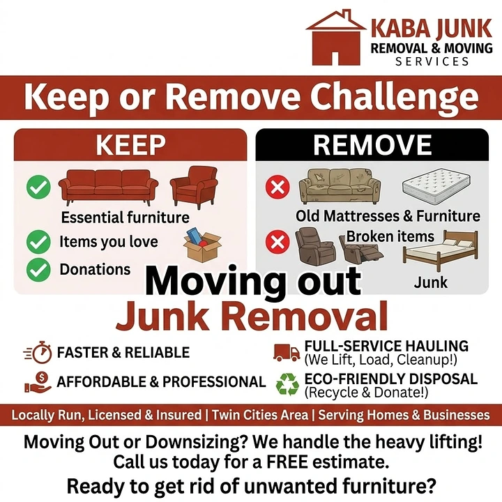 Junk Removal creative ad: Interactive keep-or-remove challenge
