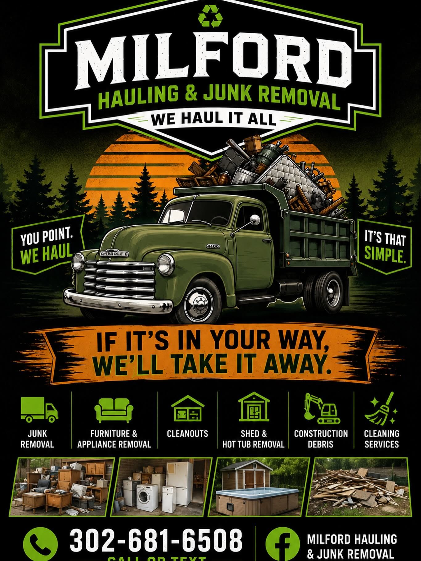 Instagram post: Distinctive vintage hauling truck illustration