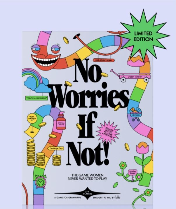 Instagram post: Whimsical worries-themed illustrated poster