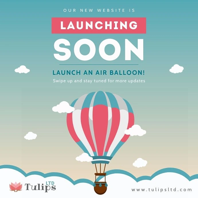 Balloon & Party Decorators creative ad: Launch announcement uses balloon metaphor