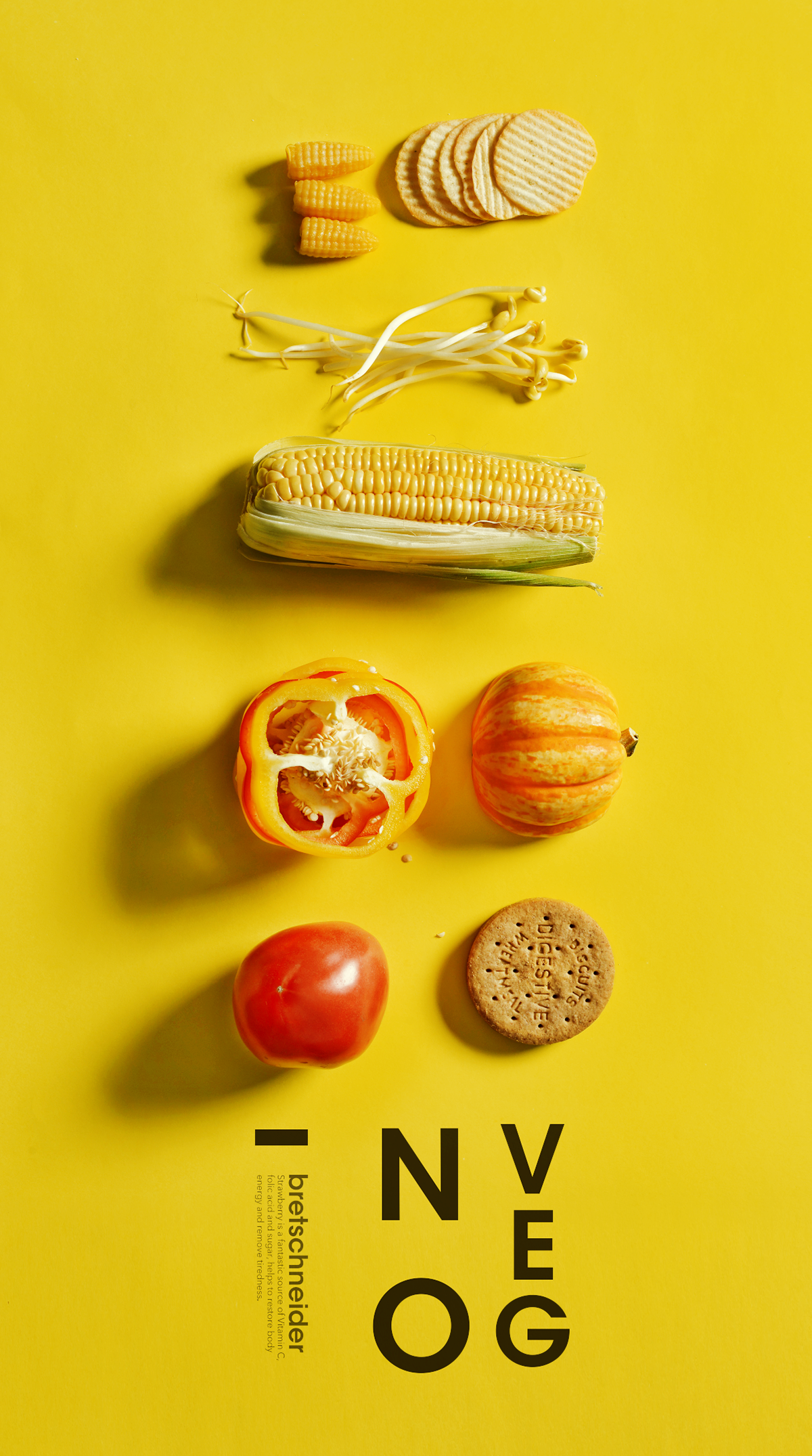 Story: Unexpected produce-led typographic composition