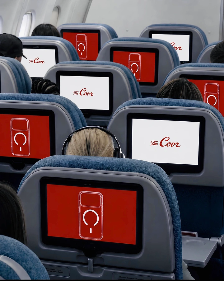 Phone Cases & Mobile Accessories creative ad: Case brand takes over airplane screens
