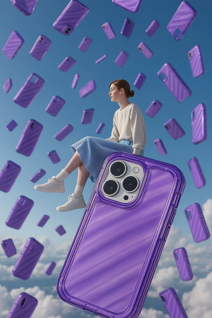 Phone Cases & Mobile Accessories creative ad: Case fragments create a vivid surreal world
