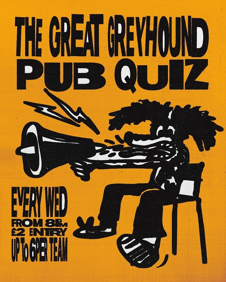 Bars & Pubs creative ad: Megaphone-powered pub quiz poster concept