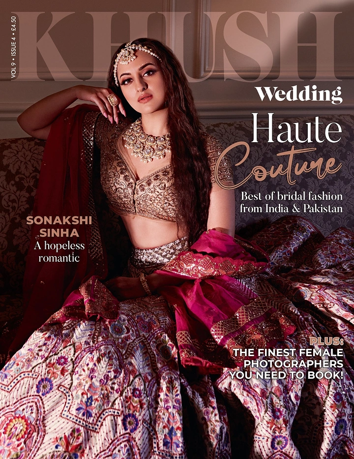 Bridal Wear & Wedding Dresses creative ad: Strong editorial bridal fashion campaign
