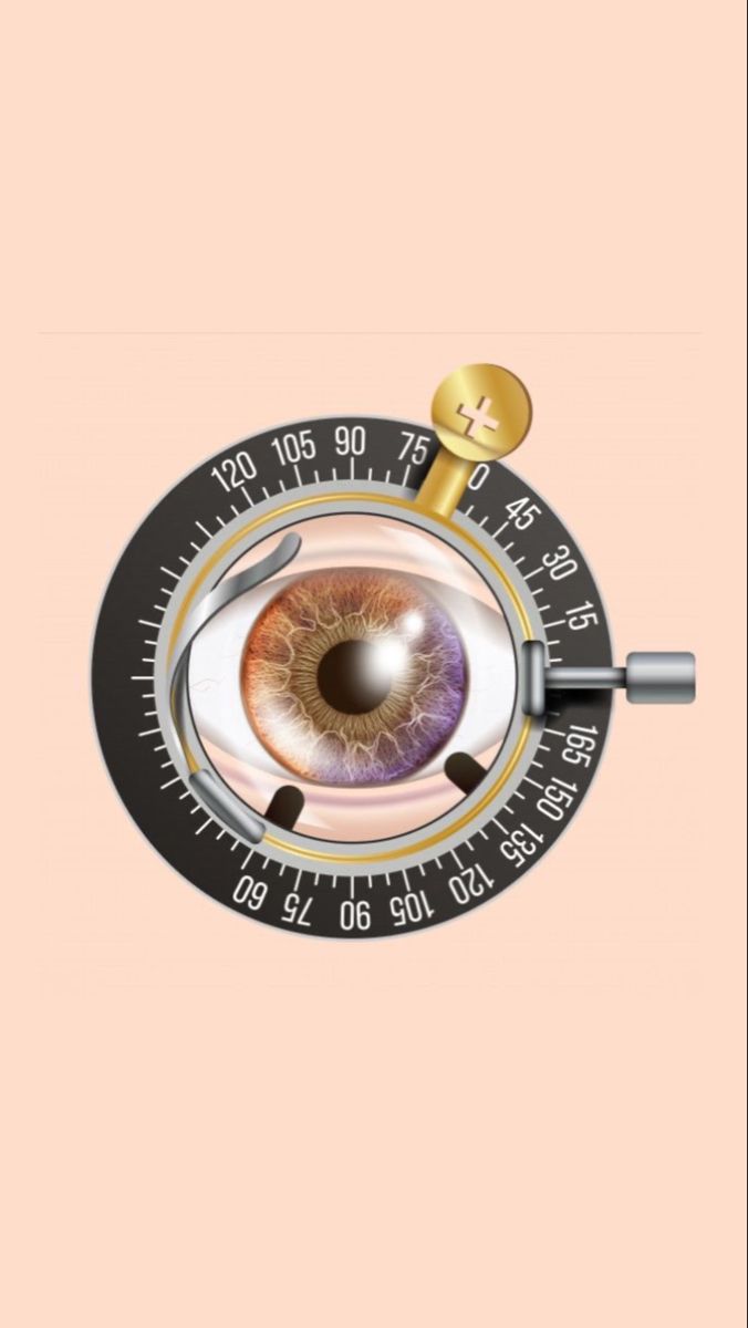Story: Eye set inside phoropter dial lens
